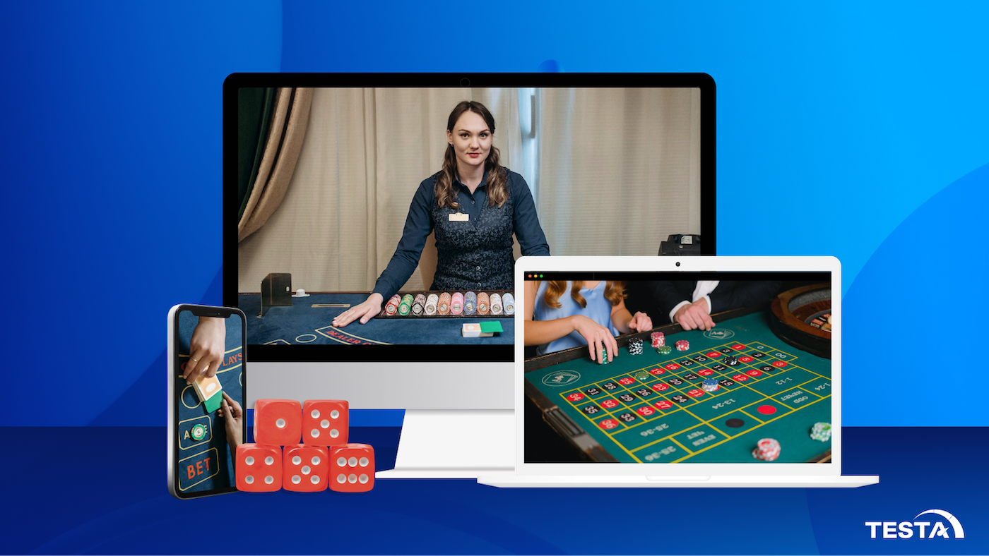 Live dealer with devices