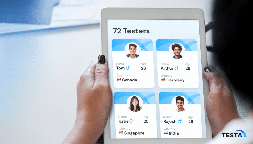 Tester recruitment applicants