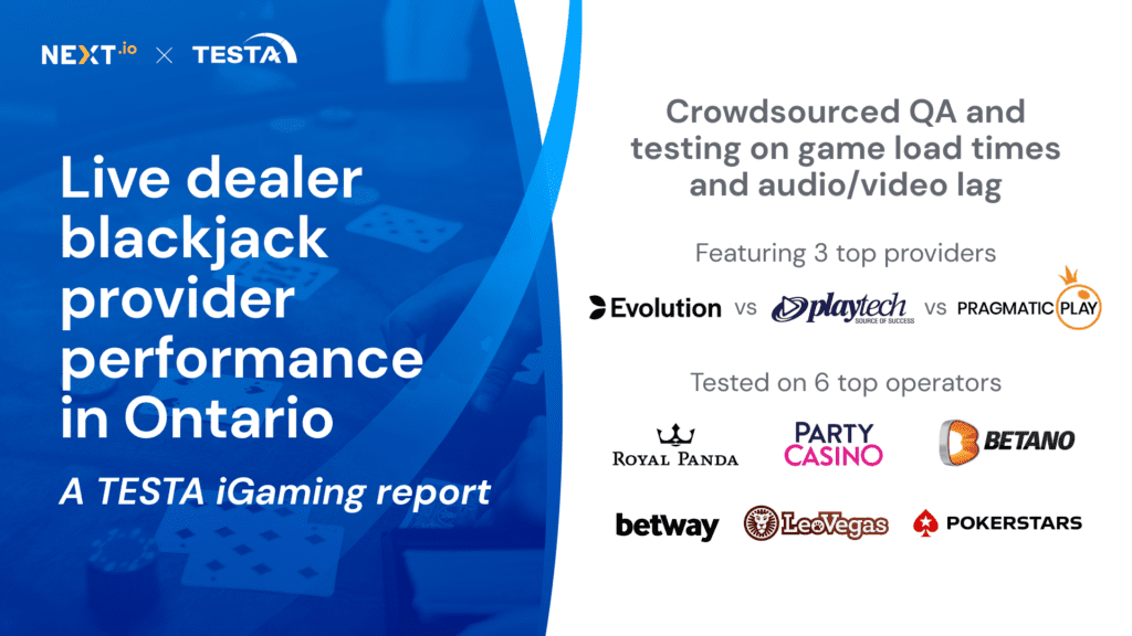 Live dealer black jack provider performance in Ontario