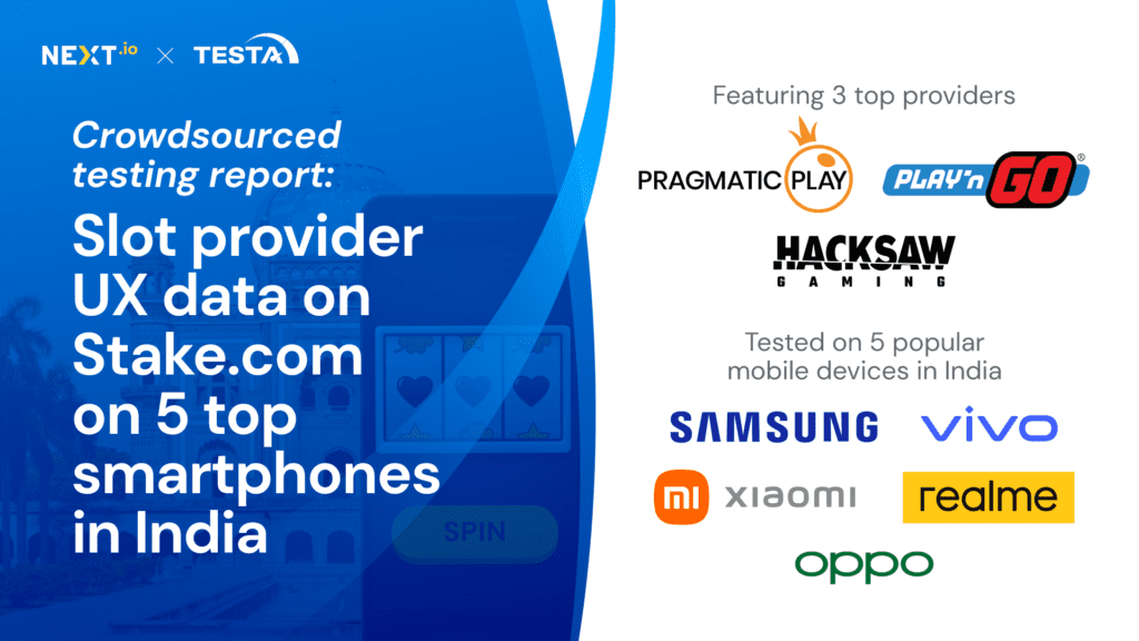Slot provider UX data on Stake.com on 5 top smartphones in India_cover